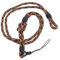 BAWAKO 4er Schlüsselbander trennbar, Umhängeband für Schlüssel Namensschild Handy Kamera, Lanyard Schlüsselanhänger Damen und Herren (Braun)