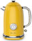 Harriet - Hervidor eléctrico de agua caliente de 1,8 l con termómetro, acero inoxidable, amarillo, 1500 W, apagado automático y protección en seco