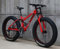 Kcolic Mountainbike 24/26 Zoll, Fatbike Für Erwachsene, 21 Gang Fahrrad, Rahmen Aus Kohlenstoffstahl, Doppelte Vollfederung, Doppelscheibenbremse C,26inch