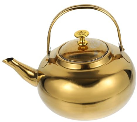 COLLBATH Pot Bouilloire Rouge Théière Pots Pour Cuisinière Pour Théière En Acier Inoxydable En Acier Inoxydable Usage Quotidien Cuisinière Chaudière À Eau 201 En Acier