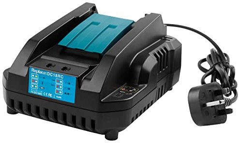 ASUNCELL Charger for Makita Li-ion Battery, 14.4-18V 4A Fast Charge DC18RC Battery Charger compatible with Makita BL1830 BL1840 BL1850 BL1860 BL1815 BL1430 BL1450 BL1440 BL1415 DC18RD