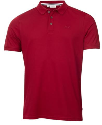 Calvin Klein Mens Campus Coastal Polo Shirt - Burgundy - XXXL