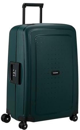 Samsonite S'Cure - Hartschalenkoffer 69 cm Mittelgroß - Trolley Koffer mit 4 Rollen, TSA-Schloss, Leicht - 79 L - Grün (Dark Teal)