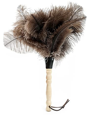 LYVQZPWLR Herramienta de Limpieza de Polvo, Limpieza del hogar Plumero Quitapolvo Plumero de Avestruz Plumero de Plumas Suaves Muebles