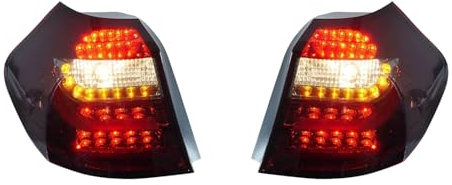 Auto Rückleuchten für BMW 1 Series E87 2004-2011, Heckleuchte Glühlampe glasklar/rot Set links & rechts