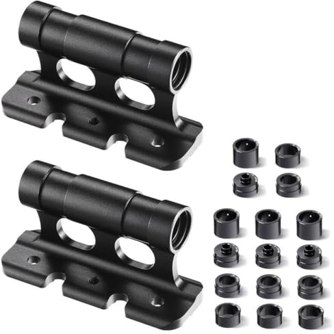 2er-Pack Vorderradgabelhalterung mit Steckachseneinsätzen (15 x 110, 15 x 100, 12 x 100, 5 x 100), Schnellspanner-Halterungen für Fahrzeugtransport und Garagenlagerung