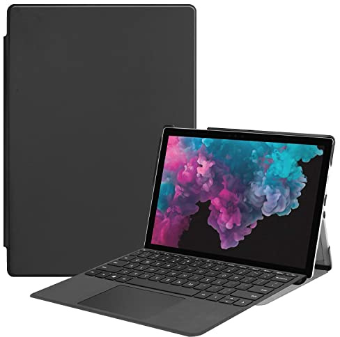 Tablet travel Case Compatible with Microsoft Surface Surface Pro 7/Pro 6/Pro 5/Pro 4 Case 12.3 inch, Slim Tri-Fold Stand Smart Case,Multi- Viewing Angles Stand Hard Shell Folio Case Tablet Protection(