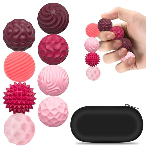 Magnetische Fidget Toys, Magnetkugeln Stressball 8 STK | Sensorischer Ball, Magnetische Fidget-Bälle aus Silikon für Kinder und Erwachsener, Angst Stressabbau
