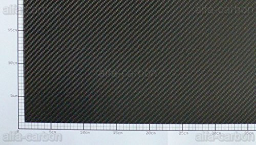 Carbon Platte Quadratisch 2mm x 100mm x 100mm CFK Platte Seidenmatt