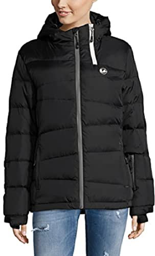 Ultrasport Damen Professional Mila Daunen, Winter, Stepp-und Funktionsjacke, schwarz, XL