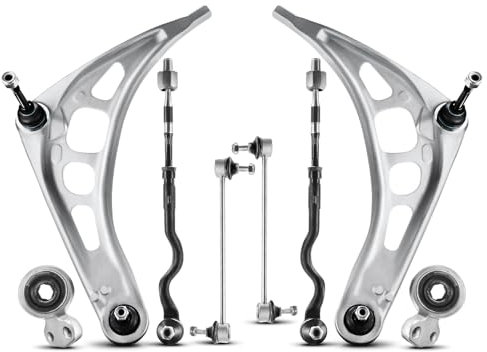 A-Premium Vordere untere Querlenker-Set, Sway Bar Link Spurstange Ersatz für BMW E46 323i 325i 328i 330i Z4 8-teiliges Set