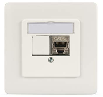 DIGITUS Junction Box for Keystone Module - 2 Port - Straight Outlet - For Multimedia Keystone Modules - White