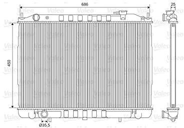 Valeo 701611 Engine Radiator