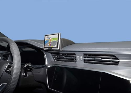 KUDA Handyhalterung passend für Audi A6/ S6 (Typ C8) ab 06/2018 - Telefonkonsole für Smartphones, Handy, Navi und mehr - Kunstlederkonsole, Schwarz, 7435