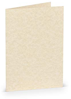 PAPERADO 100 Faltkarten DIN B6 Vellum - Doppelkarten vorgefaltet blanko 220 g/m² - 12 x 16,9 cm - Klappkarten Basteln Einladungskarten Hochzeit Kommunion