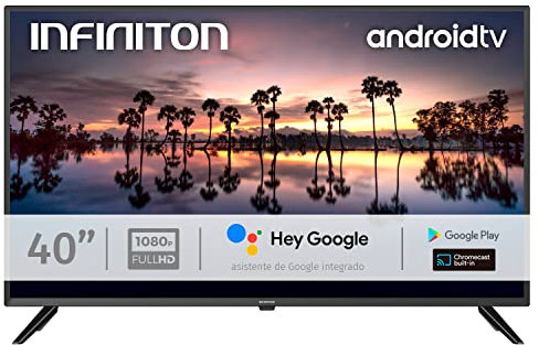 TV LED INFINITON 40 INTV-40MA1300 Full HD 700HZ - Smart TV - Android 9.0 - Reproductor y Grabador USB - HDMI - Modo Hotel