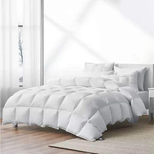 House Babylon 10.5 Tog Single Duvet | Luxury White Goose Down Winter Duvet for Cold Nights | Hypoallergenic, Lightweight, & Machine Washable Quilt | Ideal for Sensitive Skin