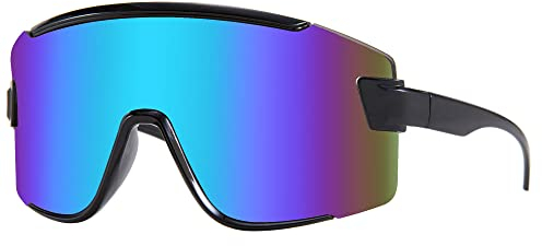 Karsaer Sport Sonnenbrille Schnelle Brille Rave Fahrradbrille Damen Herren Sportbrille für Radfahren Rennrad MTB Laufen Angeln Ski mit UV-400