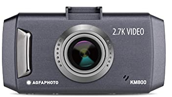 AgfaPhoto Realimove KM800 2.7K Ultra HD Dashcam | Auto Kamera mit 2.7“ LCD Bildschirm & 150°-Weitwinkel Objektiv | Mit G-Sensor, Loopaufnahme, Parkmodus & Bewegungserkennung, KM800GR