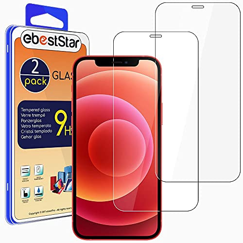 ebestStar - {2 Stück) Panzer Schutz Glas für iPhone 12 12 Pro, 3D Displayschutz, 9H gehärte Glas, Abgerundete, Blasenfrei