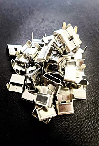 Serflex Chapes pour feuillard inox, largeur 20 mm, boîte de 100 pièces