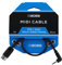 BOSS BMIDI-1-35 – 30 cm – Cable compacto de TRS de 3,5 mm a MIDI de 5 pines multidireccional – Conectividad prémium para pedales BOSS