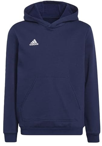 adidas Entrada 22 Sweat Hoodie, Felpa con Cappuccio Unisex-Bambini, Team Navy Blue 2, 11-12 Years