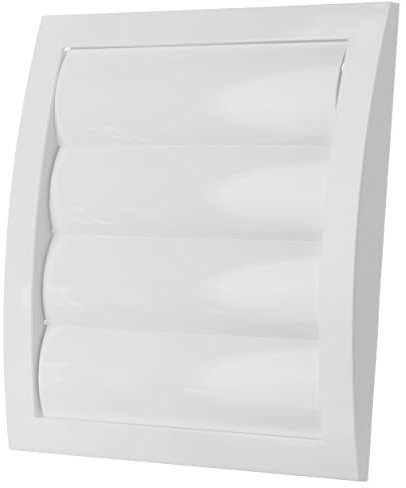 Ø 150mm Griglia di Ventilazione in Plastica con Alette a Gravità - Griglie D'Aerazione con Rete Anti Insetti