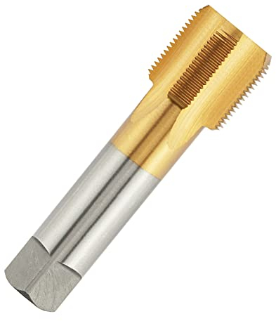 Aceteel Metrisches M32 x 1,5 HSS Ti-beschichtetes gerades Nutgewindegewindegewindegewindegewinde; M32 x 1,5 mm; Titanbeschichtetes Gewinde; Maschinengewinde; Rechtshänder