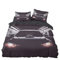 Tomifine Bettwäsche 135x200 Sportwagen Auto Bettbezug Cooler Roter Schwarzer Extreme Sport Thema Bettwäsche Set mit Reißverschluss und 2 Kissenbezug (135x200 cm + 80x80 cm,Sportwagen 2)