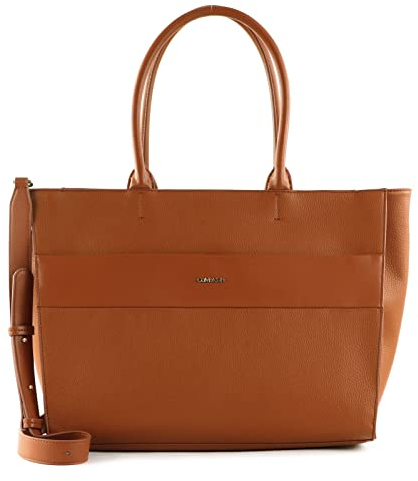 Calvin Klein Damen Tote Bag Tasche Daily Dressed mit Reißverschluss, Braun (Cognac), Einheitsgröße