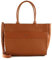 Calvin Klein Damen Tote Bag Tasche Daily Dressed mit Reißverschluss, Braun (Cognac), Einheitsgröße