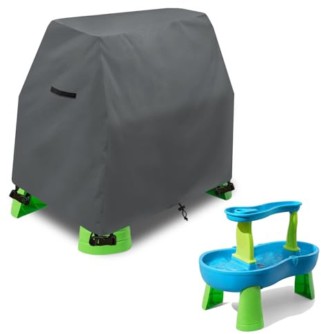 Aacabo Kinder-Wassertischabdeckung, passend für Step2 Regenduschen, Spritzteich, Wassertisch, wasserdicht, staubdicht, UV-Schutz, Outdoor-Spielzeug-Abdeckung