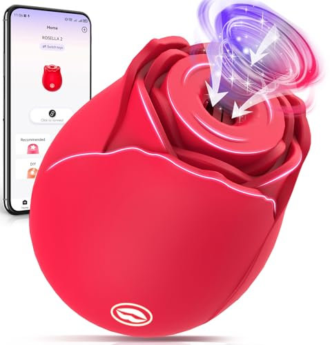 Lolitree Sex Toys for Women, Stronger Suction Clitoris Vibrator with APP & 10 Vibrating Sucking Modes, Vibrater Nipple Clitoral Stimulator Adult Toys, Clit Sex Toy Couples Female Silent Pleasure