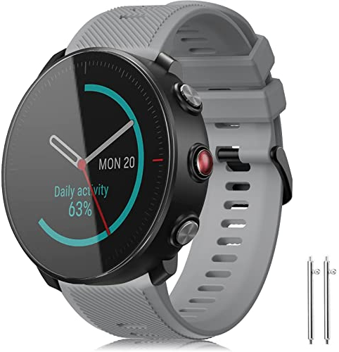 TOPsic Armband Kompatibel mit Polar Vantage M2 Silikon, 22mm Ersatzarmband Sport Armband Kompatibel mit Polar Vantage M, Vantage M2, Grit X, Grit X Pro, Grit X Pro Titan, Vantage V2 Shift