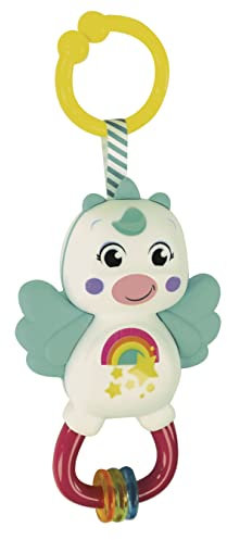 Clementoni 17778 – Little Unicorn Rattle – Sonaglio Neonato Con Massaggiagengive, Giocattolo Bambini 3 Mesi, Rafforza Le Capacità Motorie E Sensoriali – Made in Italy