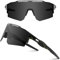 DUDUKING Sonnenbrille Fahrradbrille Herren Damen,Wassertransferdruck Sportbrillen Radsport Brillen für Outdoorsport Radfahren Laufen Golf UV 400 Schutz Baseball Brille (Grau)