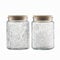 Set of 2 Vintage Glass Jars, 700 ml Candy Jars with Lids, Sugar Container Mason Jars for Home Kitchen Pantry, Cute Jar (Daisy & Sunflower)