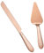 Ensemble de 2 couteaux à gâteau et pelle de mariage en acier inoxydable intégral, plus long et spatule à tarte plus large, ensemble de service élégant pour fête, anniversaire, Noël, fête prénuptiale,