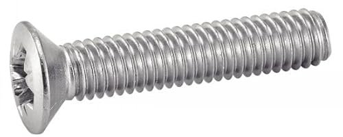 ACTON Vis à métaux tête fraisée bombée pozidrive - Inox A2 5x50 mm - Boîte de 200 - Vis, pointes, boulons