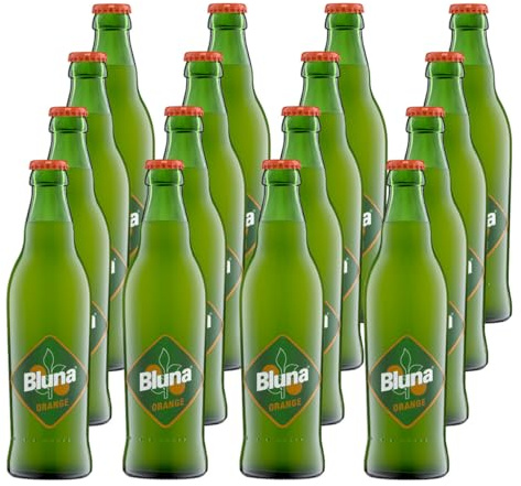 Bluna Orange Limonade 16 Flaschen je 0,33l incl Mehrweg Pfand