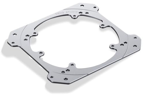 DolDer SSD/HDD Montagehalterung, Festplattenhalter Adapter Mouting Wechselrahmen, Kompatibel mit 2,5/3,5 Zoll Festplatten, am PC 12/9cm Lüfter installiert- (silber)