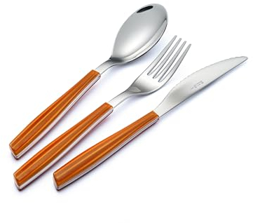 EME POSATERIE AETS18WA/1235 Posate, Acciaio Inossidabile 18/0, Metacrilato, ABS