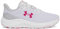 Under Armour UA W Charged Pursuit 4, Zapatillas para Correr Mujer, Distant Gray/Mod Gray/Shaded Fuchsia, 40 EU