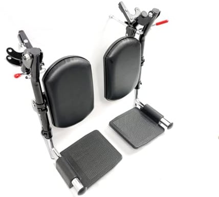 Repose-pieds élévateurs pour fauteuil roulant, avec rembourrage rembourré, repose-pieds composite, compatible avec fauteuil roulant inclinable, fauteuil roulant standard, chaise de transport. Pièces