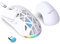 LiLiTok Gaming Mäuse Kabellose Maus Bluetooth 5.1 Mäuse, 2.4G RGB Maus 4800DPI 650MAH Wiederaufladbare Gaming Mäuse fü PC Computer, Laptop, Mac OS (Weiß)