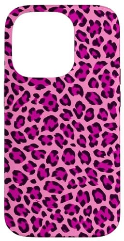 iPhone 14 Pro Pink Leopard Print Case