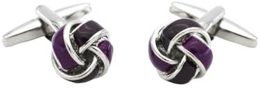 Manschettenknöpfe Für Herren 1 Paar Lila Manschettenknöpfe Mit Chinesischem Knoten Und Manschettenknöpfen Für Herren