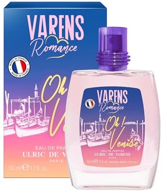 ULRIC DE VARENS - Eau De Parfum Varens Romance Oh! Venise - Gourmand, Fleurs Blanches, Vanille - Parfum Femme - Vaporisateur - Made in France - 50 ml