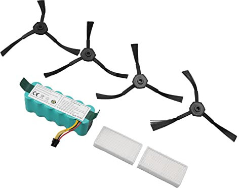 NiMH-Batterie, Seitenbürste und Filter, 3500 MAh, Umweltfreundliches Kehrmaschinen-Zubehörset, CR120, CR121, CR540, Ersatz